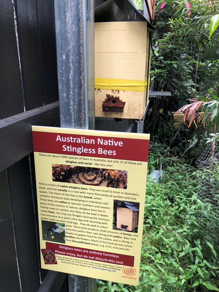 Native Stingless Bee signage